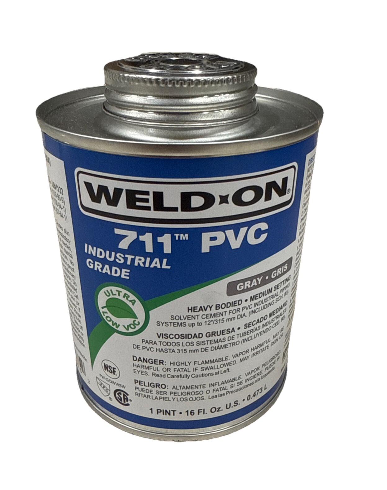 WELD-ON 13975 Pvc Gray Heavy Bodied 1-Pint