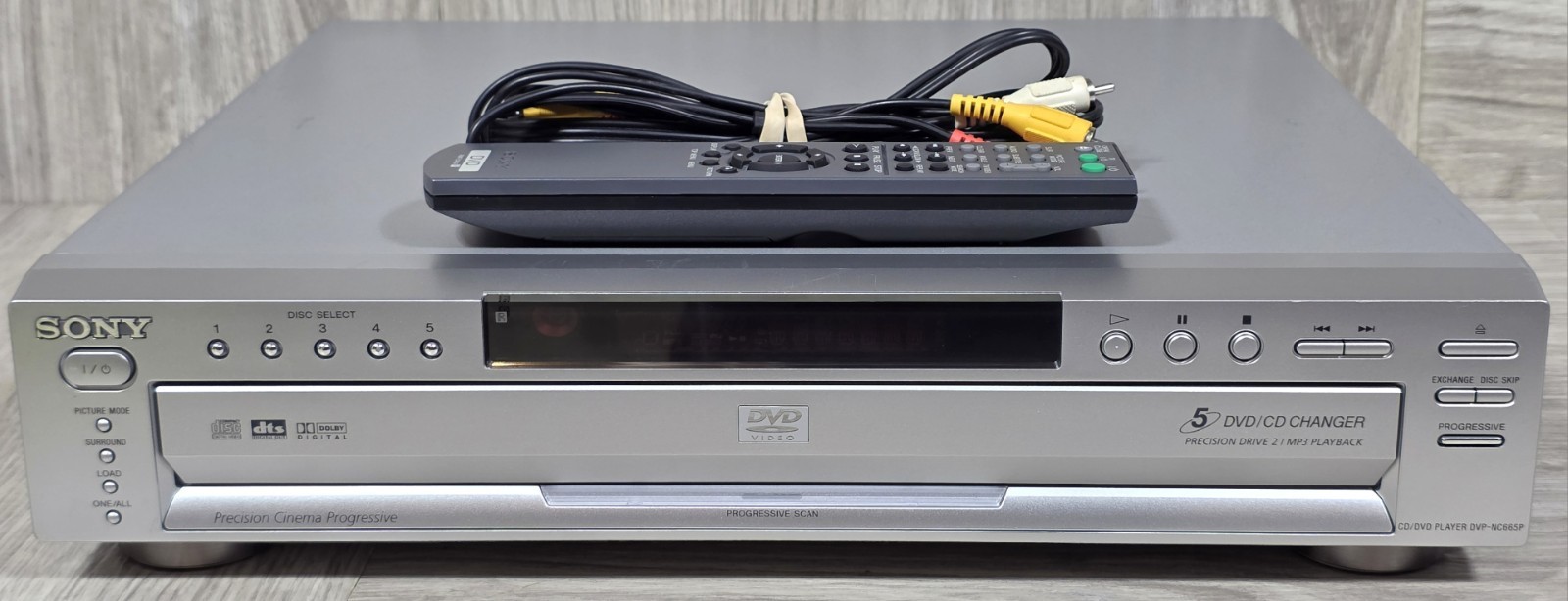 Sony DVP-NC665P 5-Disc CD/DVD Changer Progressive Scan w/Remote - TESTED -