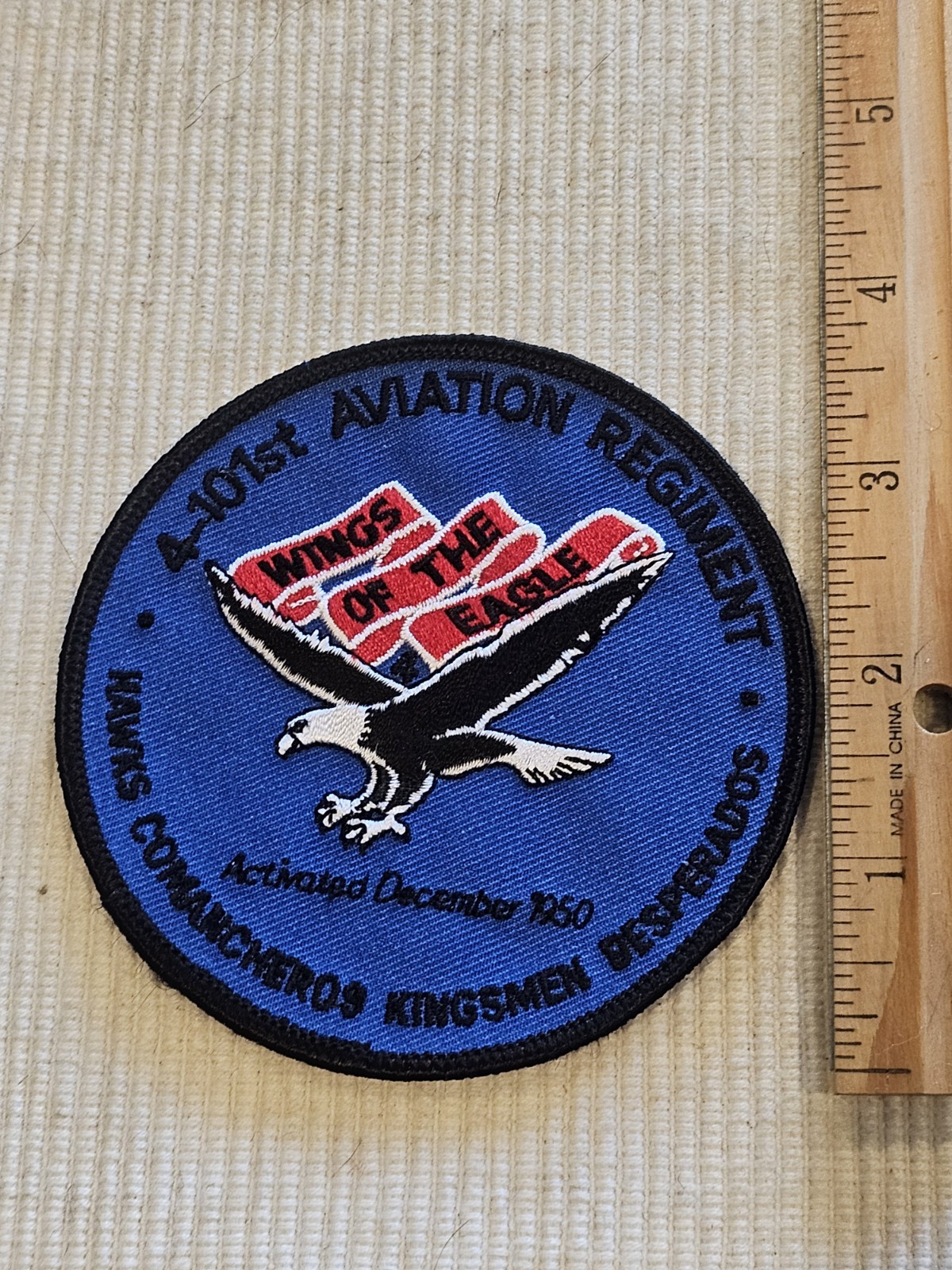 1960s 70s US Army Vietnam Cold War 4th Bn 101st Aviation Regiment Patch L@@K!!!