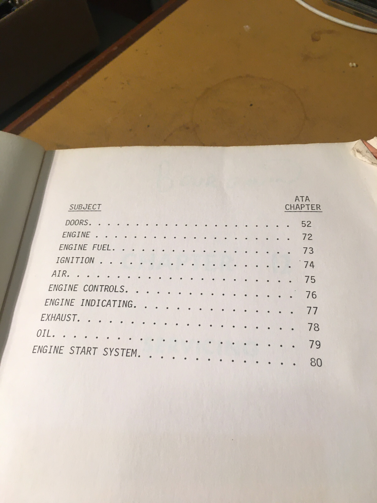 Boeing 727 Ramp Maintenance Manual