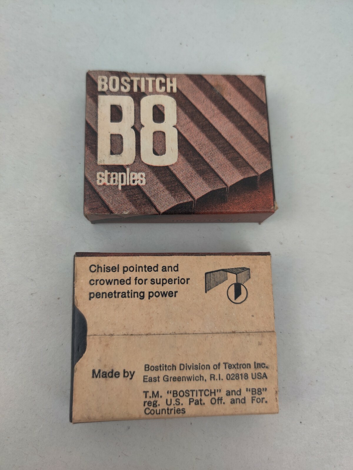 Vintage LOT of 2 Bostitch B8 Staples 1000 SB8-1M retro MCM movie prop usa VTG