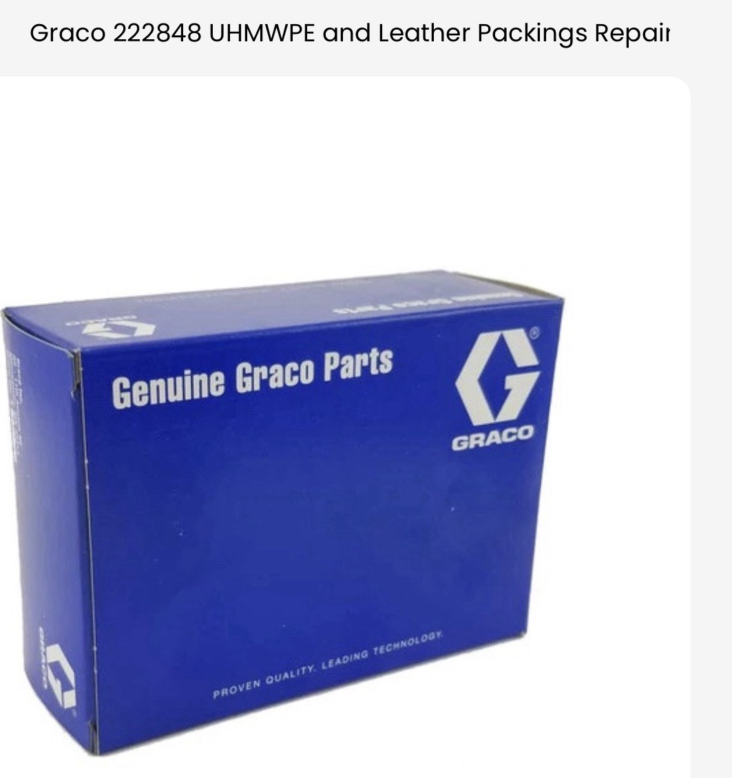 Graco 222848 Uhmwpe And Leather Repair Kit For DURA- FLO 1800