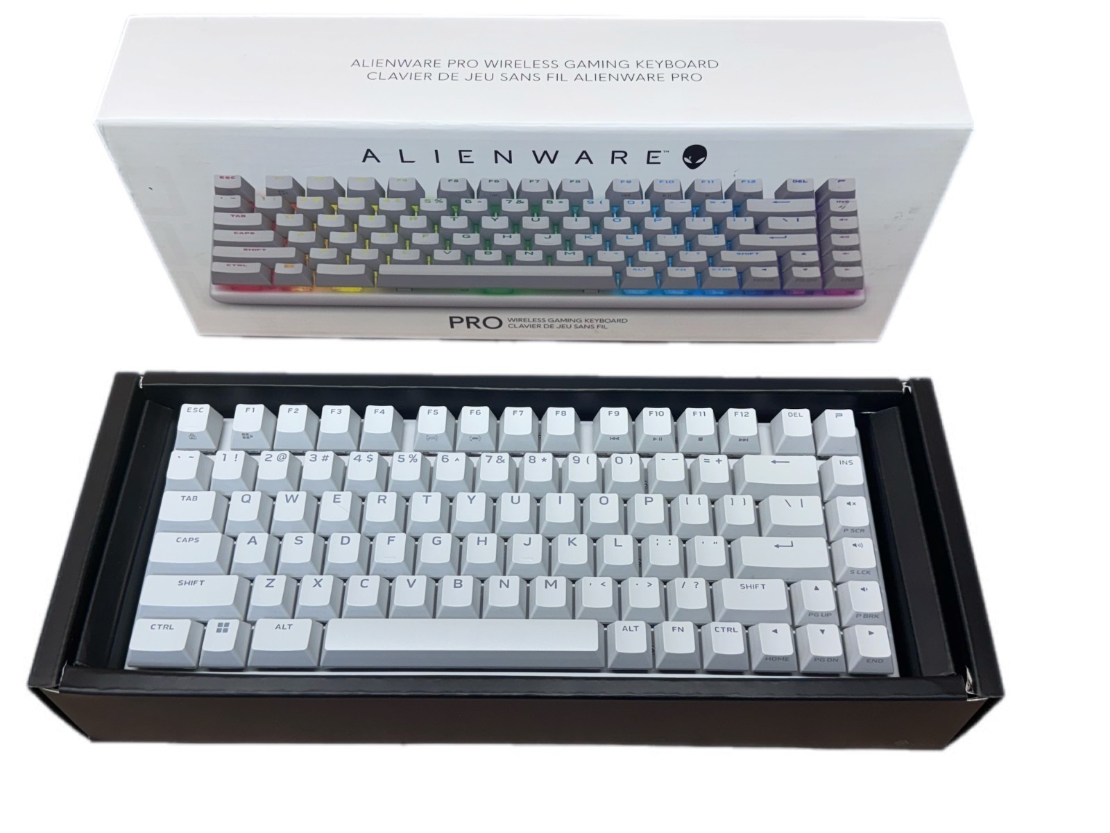 Alienware Pro 75% Wireless Mechanical Gaming Keyboard - Lunar Light - VG