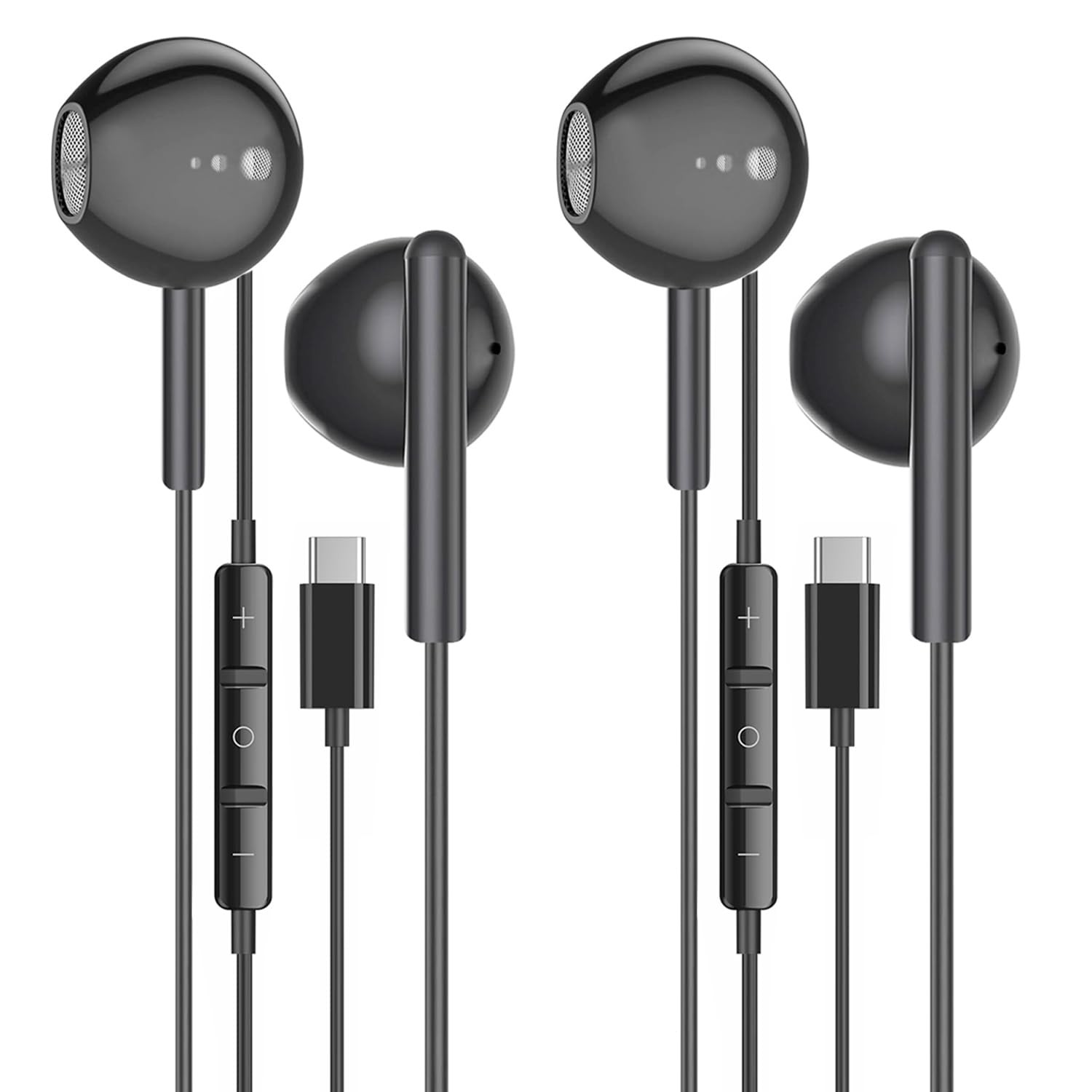 USB Headphones for iPhone 17/16/15 Max，in Ear Wired Earbuds