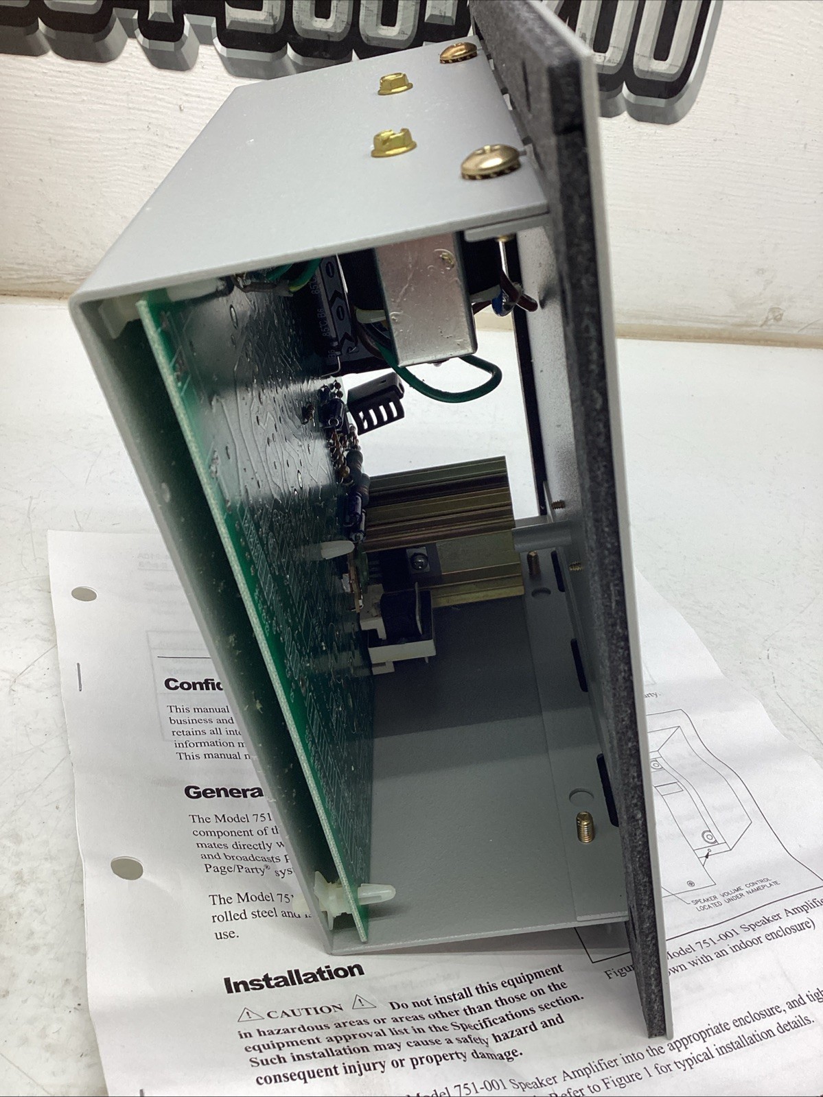 GAI-TRONICS Speaker Amplifier 751-001 120VAC NIB