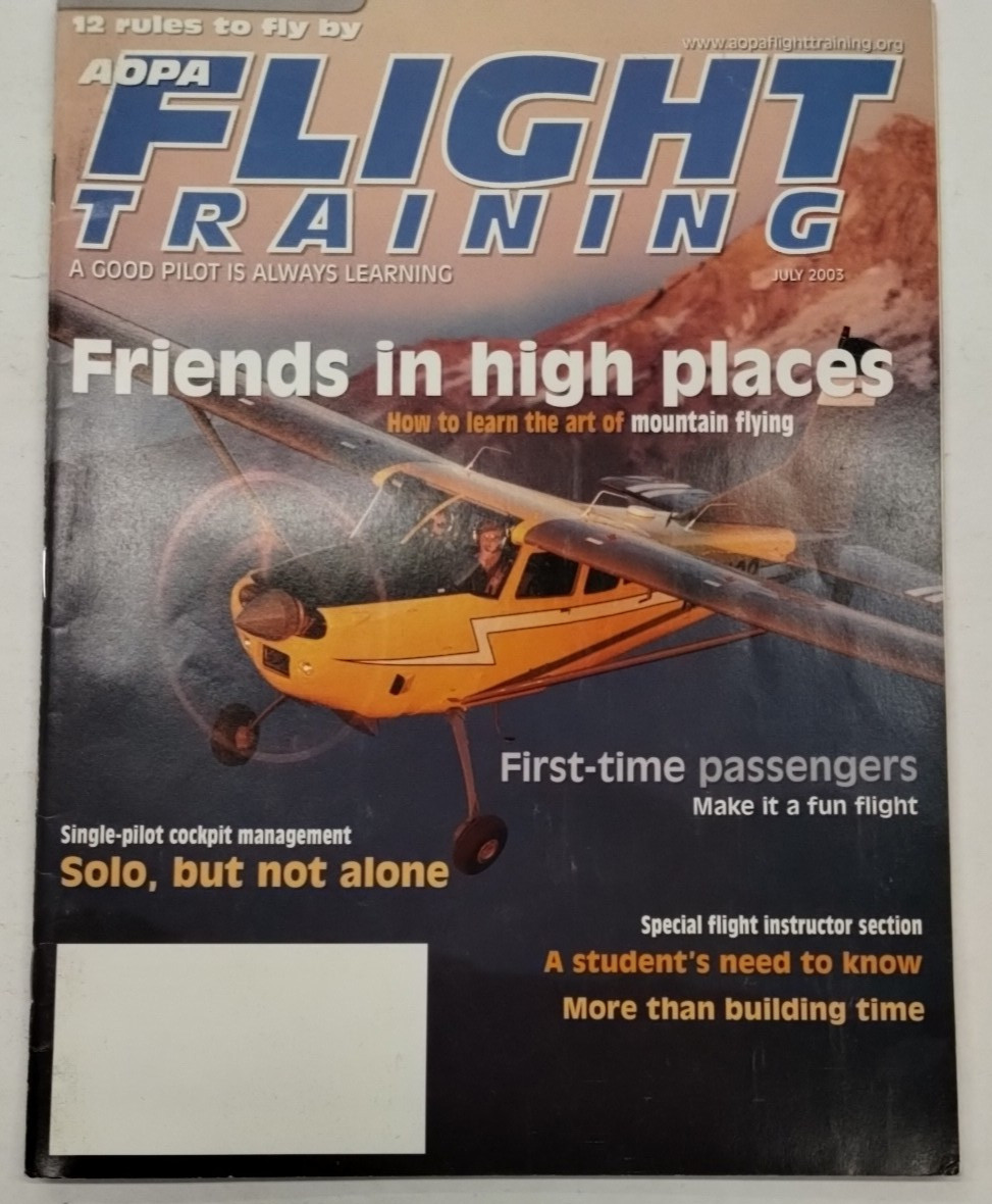 AOPA Flight Training Magazine July 2003/Volume 15/Number 7-Original