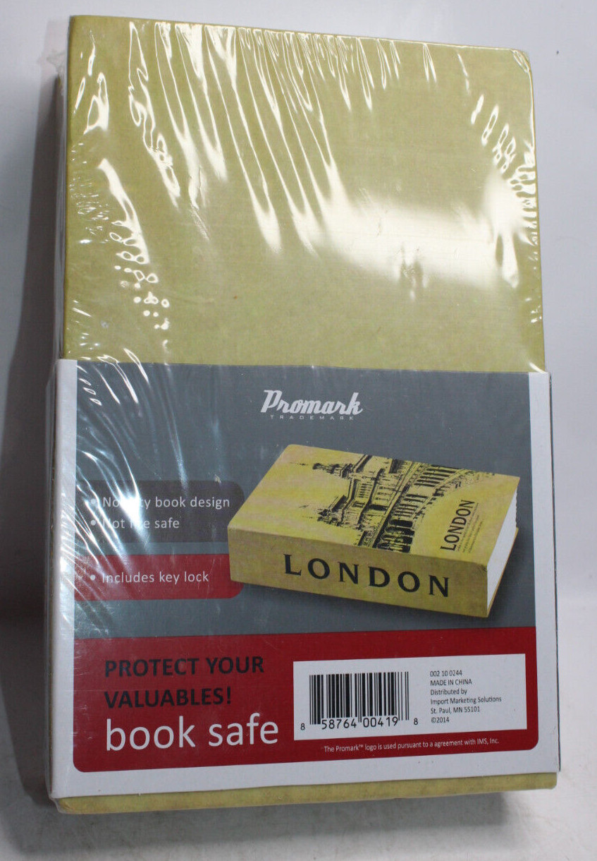 Book Safe Lock & Key, NEW, SEALED, London Theme
