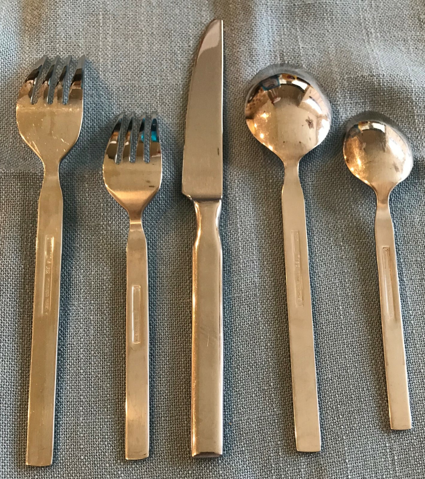 CAMBRIDGE SUTTAN GLOSSY STAINLESS FLATWARE PLAIN HDL SINGLES & GROUPS - CHOICE