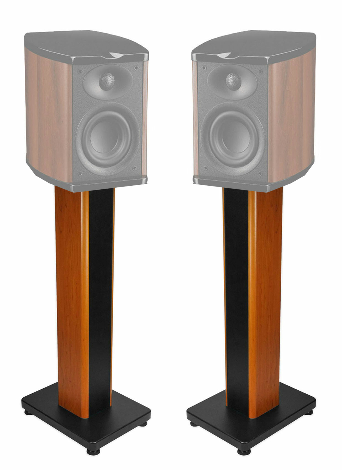 Pair 28" 2-Tone Speaker Stands For Swan M100MKII Bookshelf Speakers