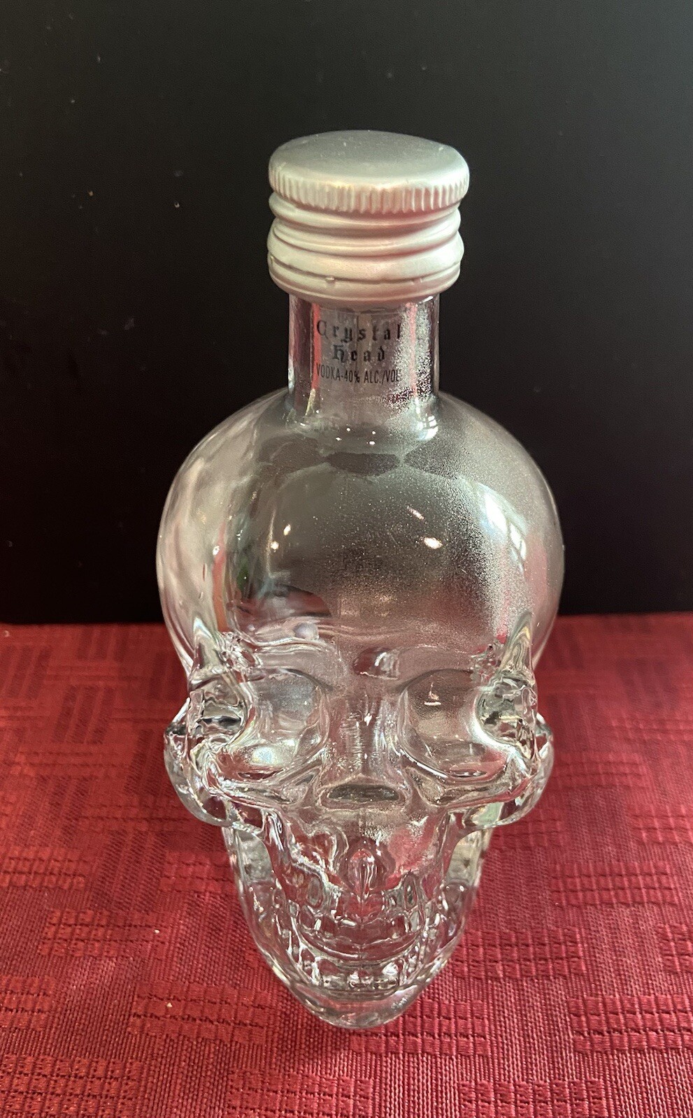 Crystal Head Vodka 50ML Glass Skull Empty Bottle With Cap