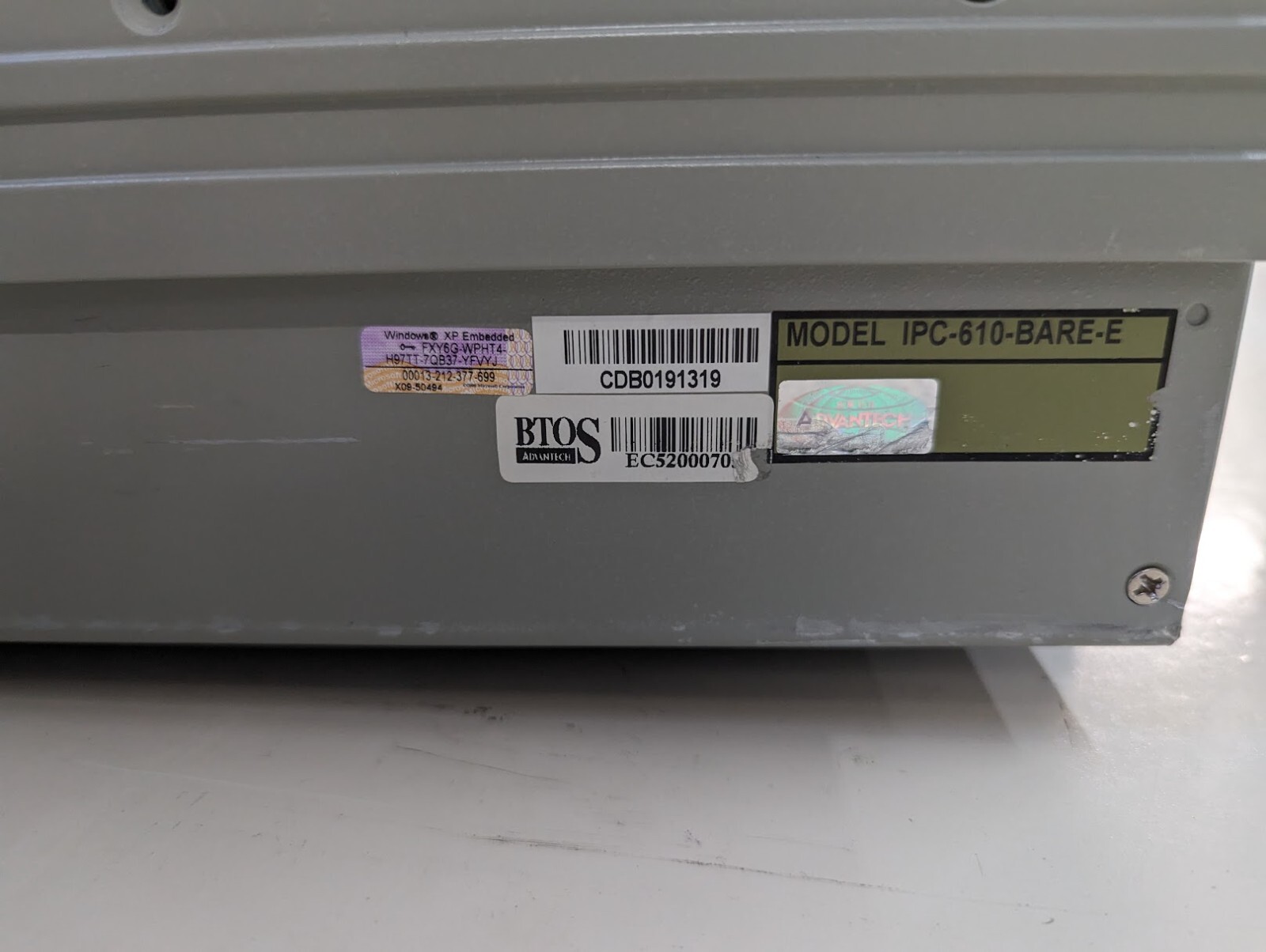 DEK Infinity PC Enclosure IPC-610BARE-E Advantech Industrial Computer 610