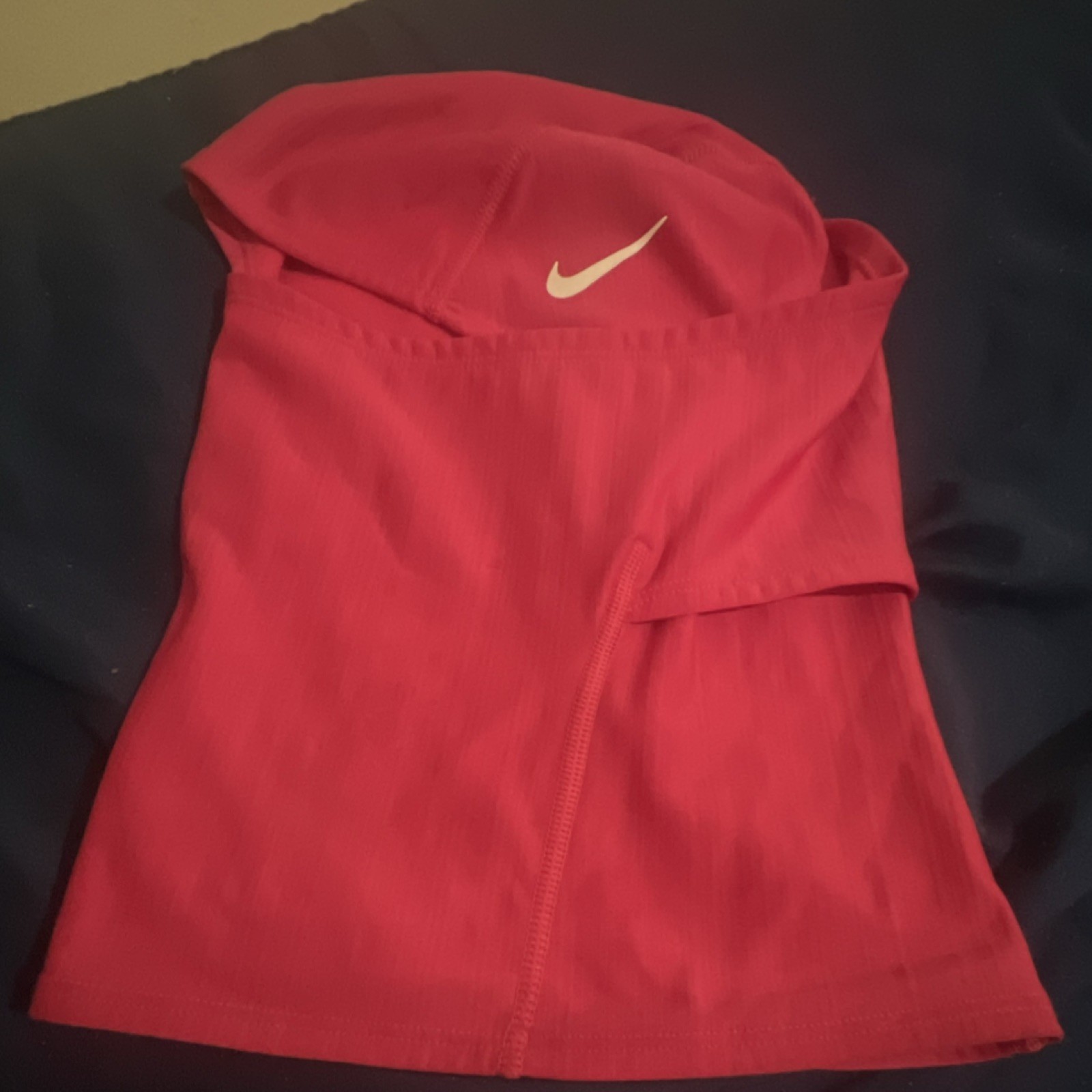 Nike Red Balaclava Breathable Stretch Polyester Running Gym Headwear