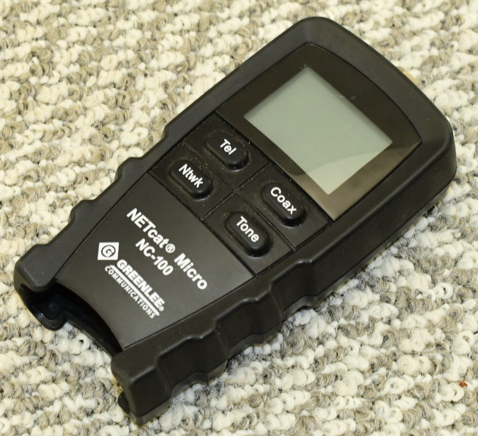 Greenlee NC-100 Netcat Micro Wiring Network Tester - No Extra inster piece