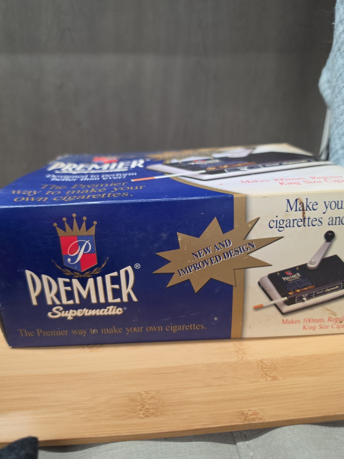 Premier Supermatic Cigarette Roller w/Orig Box & Ops Instructions Untested