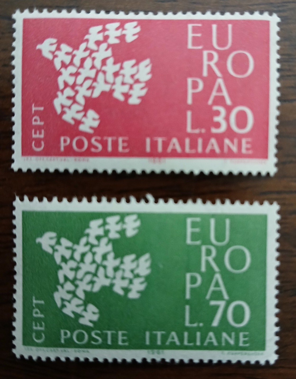 ITALY - SCOTT #845 - 846 - EUROPE 1961 - MNH