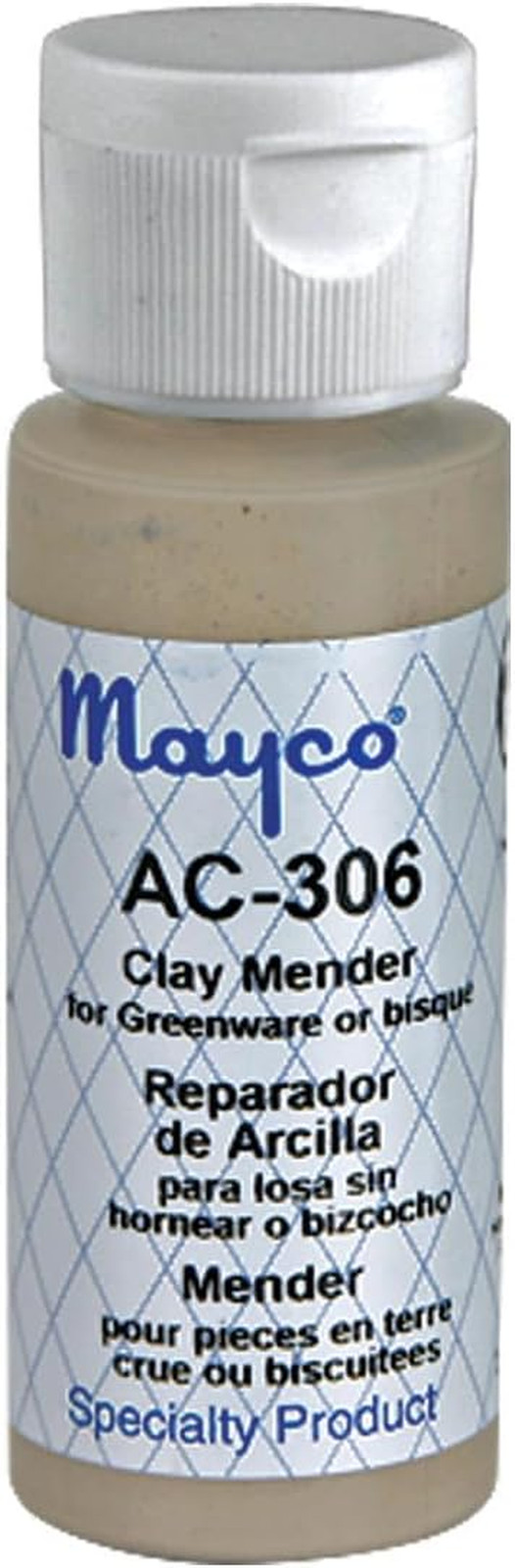 AC306 Clay Mender Bisque Fix for Ceramic Clay or Bisque, 2 Oz Bottle