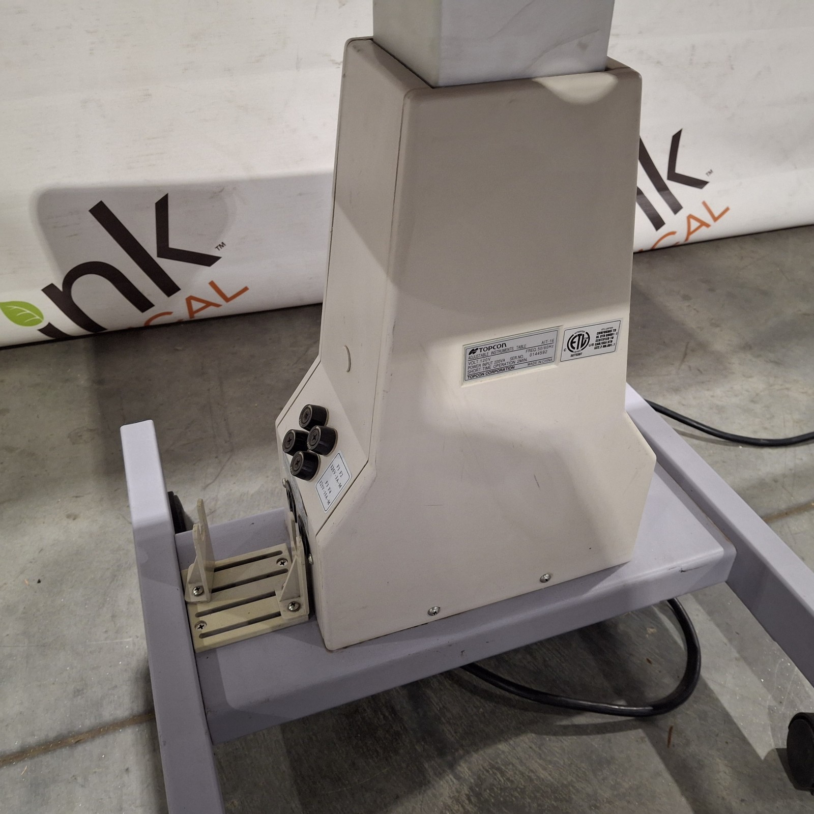 Topcon Medical AIT-16 Instrument Table