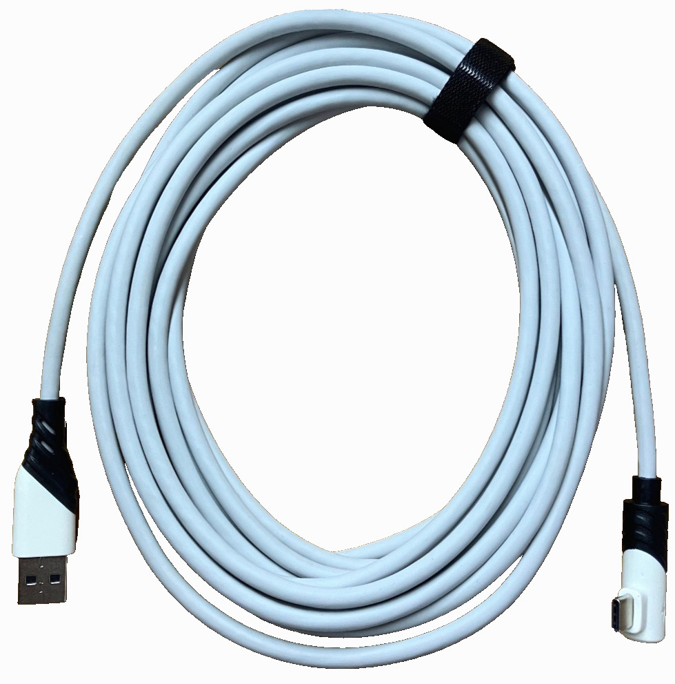 5M USB to L-tip USB-C Cable for Meta Quest High Speed 10Gbps - Bulk Lot of 10pcs