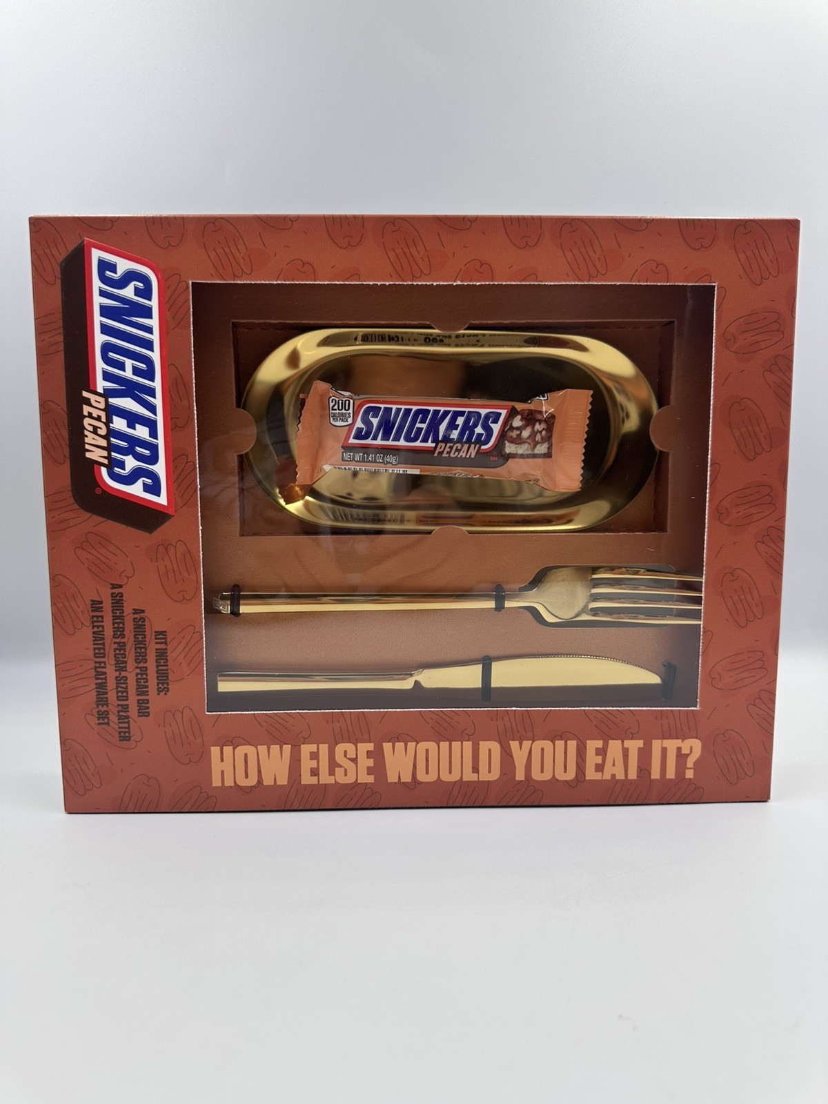 SNICKERS PECAN FLATWARE-WORTHY SET BRAND NEW SEALED IN HAND This Item Ships NOW!