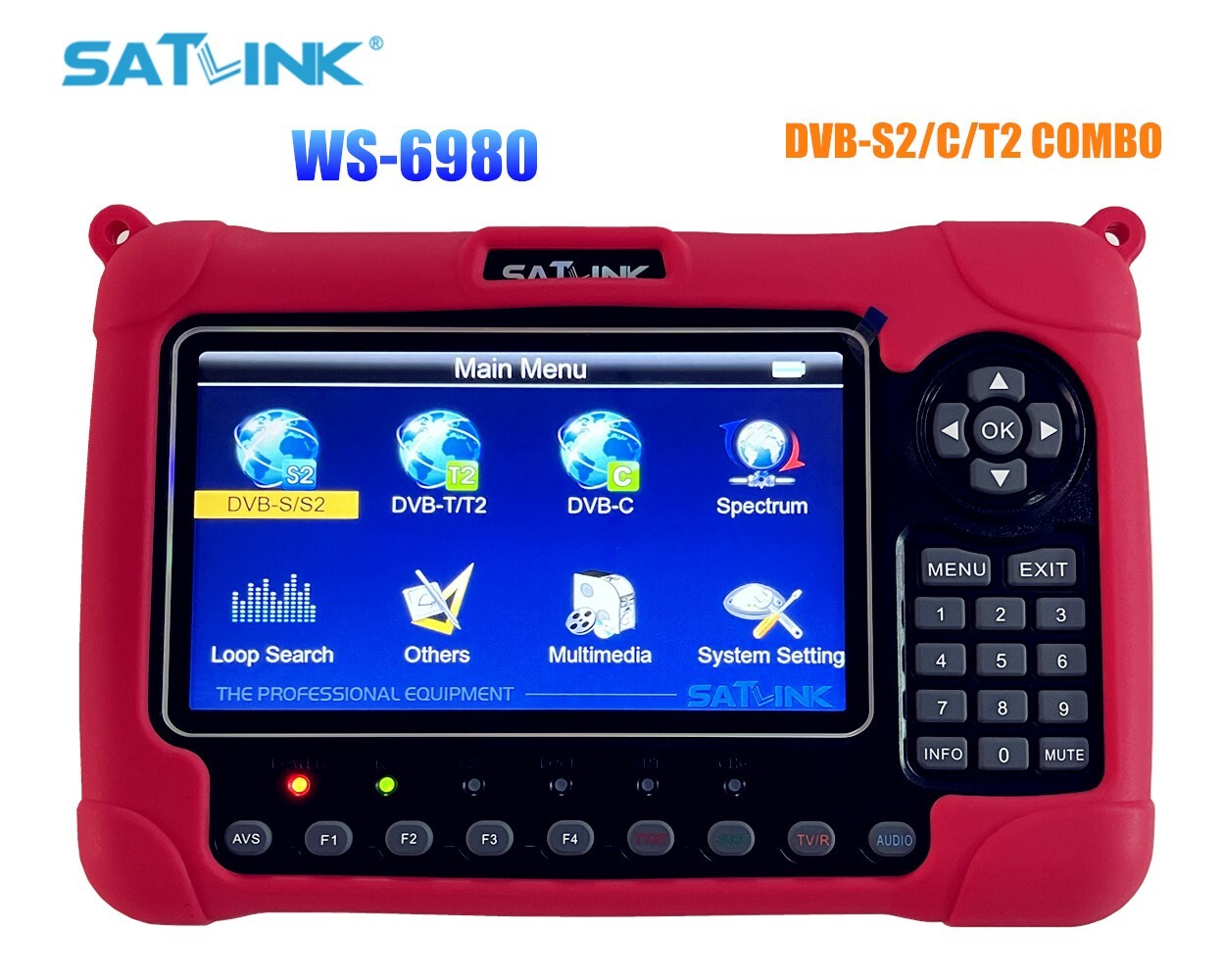 SATLINK WS-6980 DVB-S2/C/T2 COMBO Spectrum analyzer Digital Satellite TV Finder