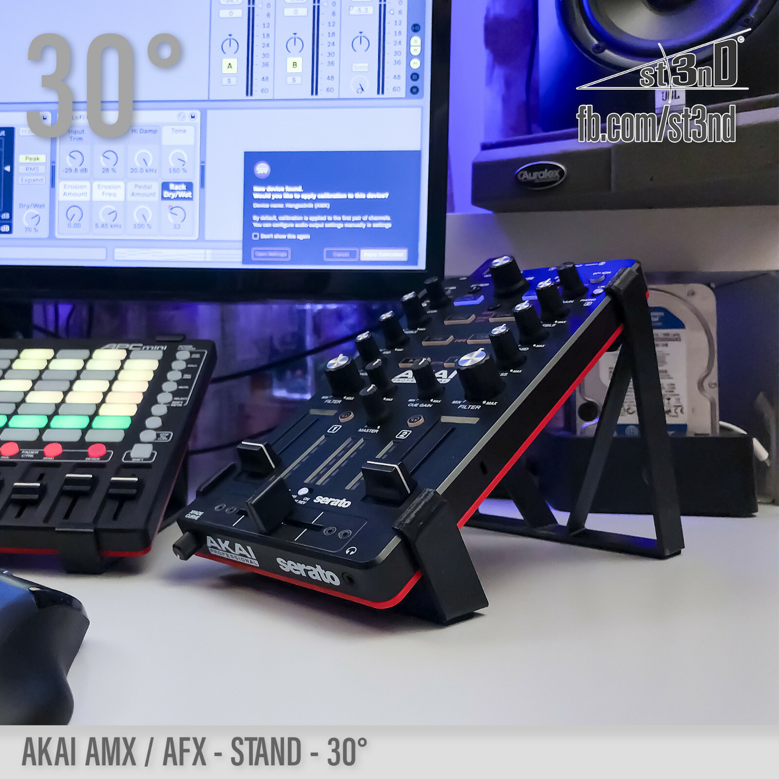 AKAI AMX / AFX - STAND 30 degrees - 3D printed - 100% Buyer Satisfaction