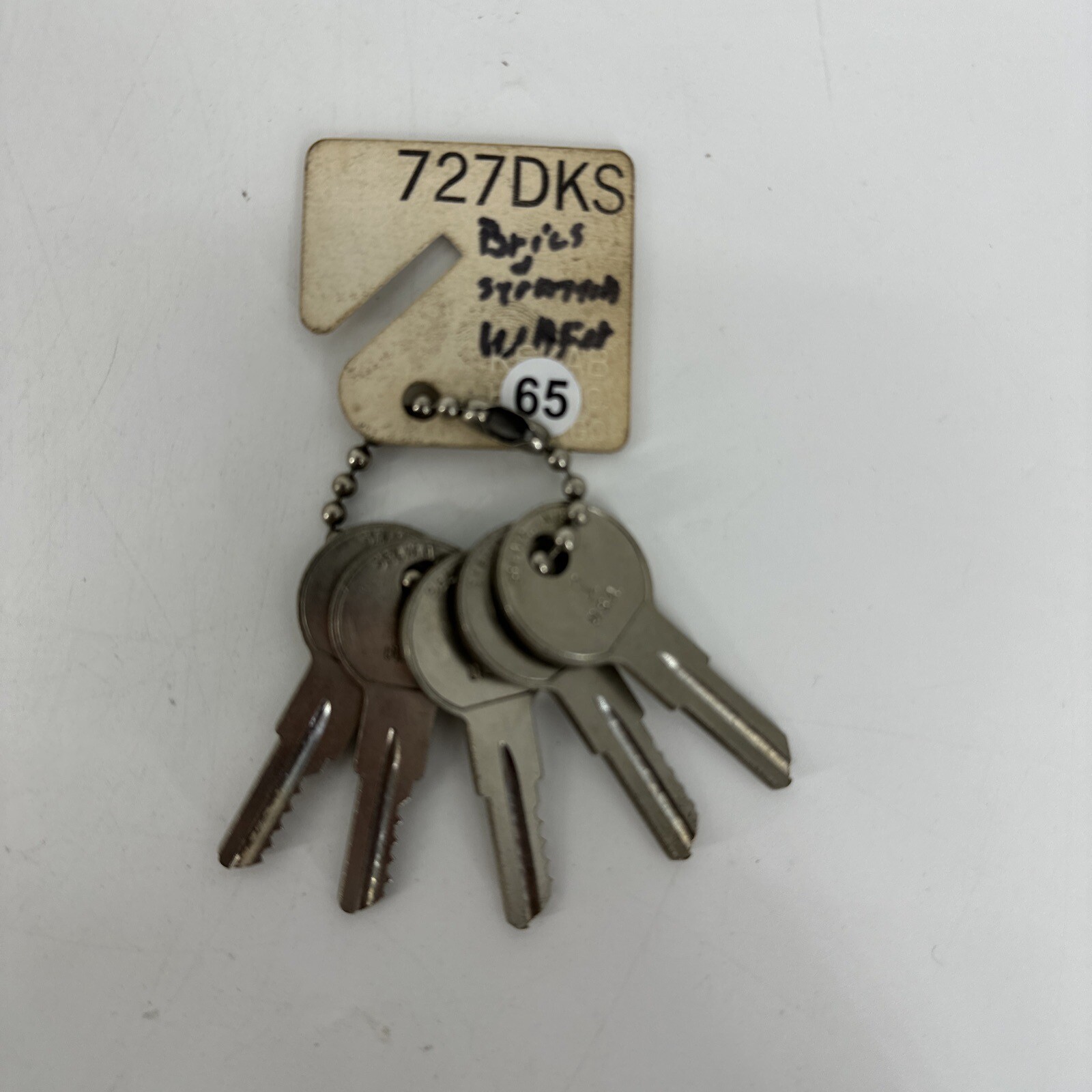 SET OF 5 Briggs & Stratton Wafer 727DKS Lock Guide Master Key Set GAS #1-5