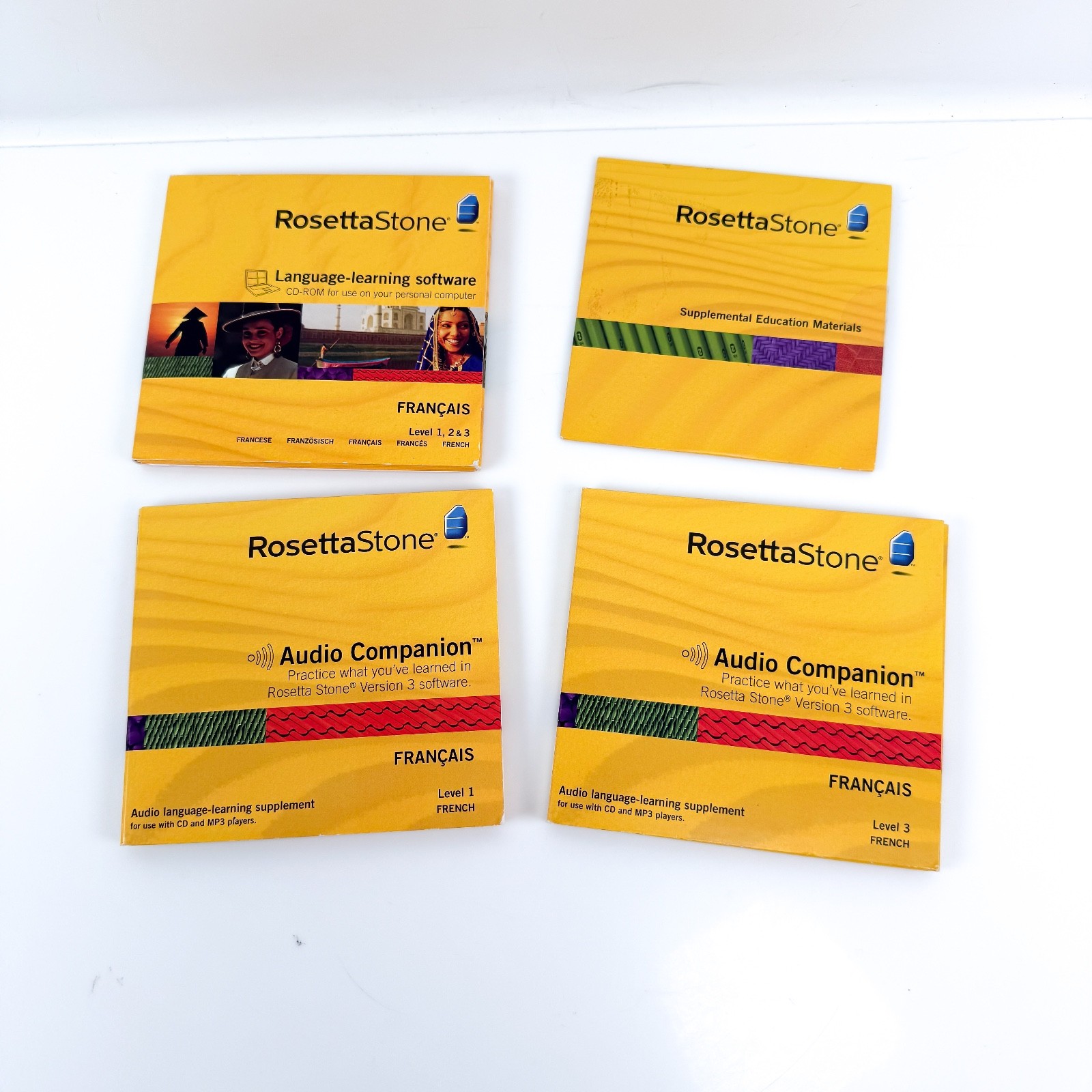 ROSETTA STONE French Levels 1, 3, Learning Software, Supplemental Education