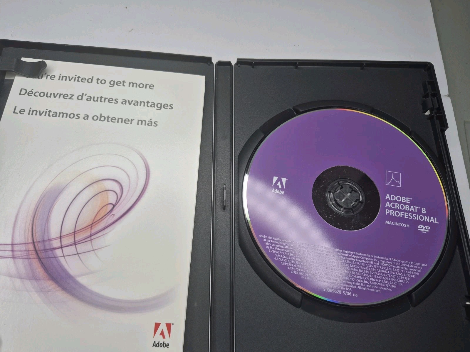 Adobe Acrobat 8 Professional installation CD with Key Code For Macintosh Tested