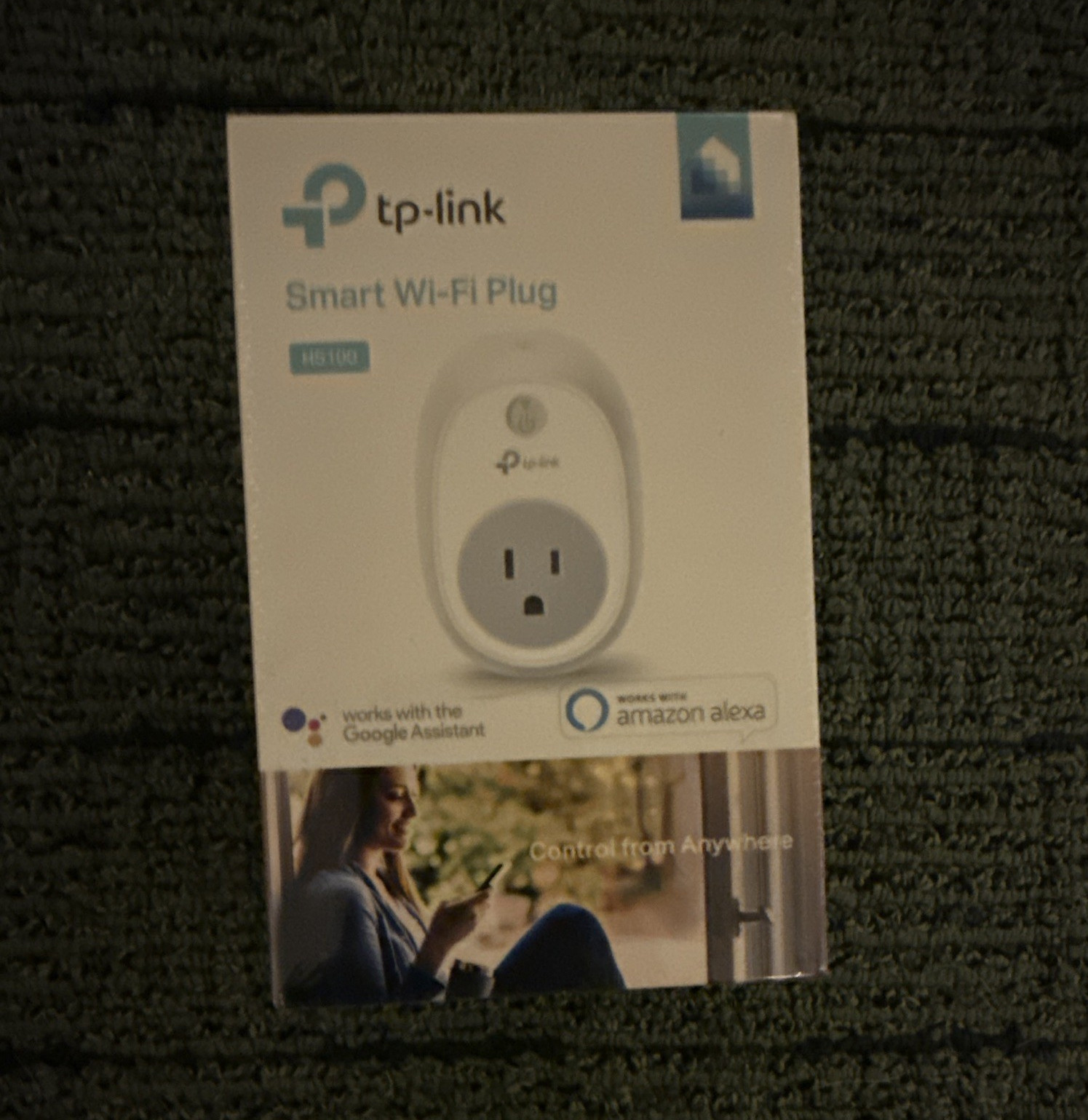 TP-LINK HS100 Smart Wi-Fi Plug, White, Alexa/Google, Remote Access & Schedule