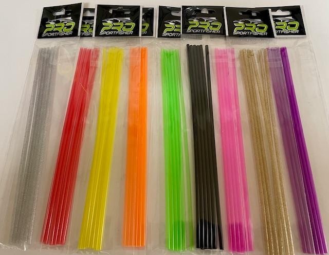 PRO SPORTFISHER POLY TUBES. FLY TYING TUBE FLIES. ALL COLORS, SIZES. SM, MED, LG