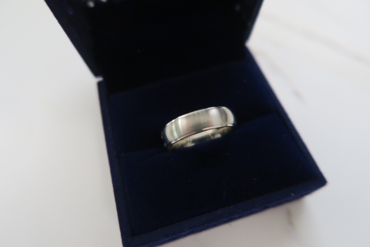 RING Stainless Steel Matte Ring NEW Size 9