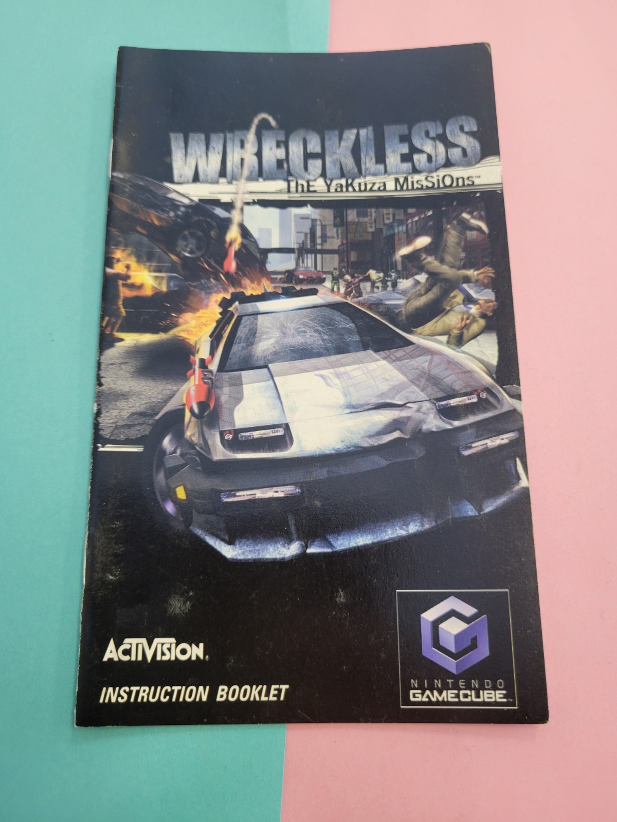 Wreckless: The Yakuza Missions Nintendo Gamecube Instruction Manual w/ Reg Card
