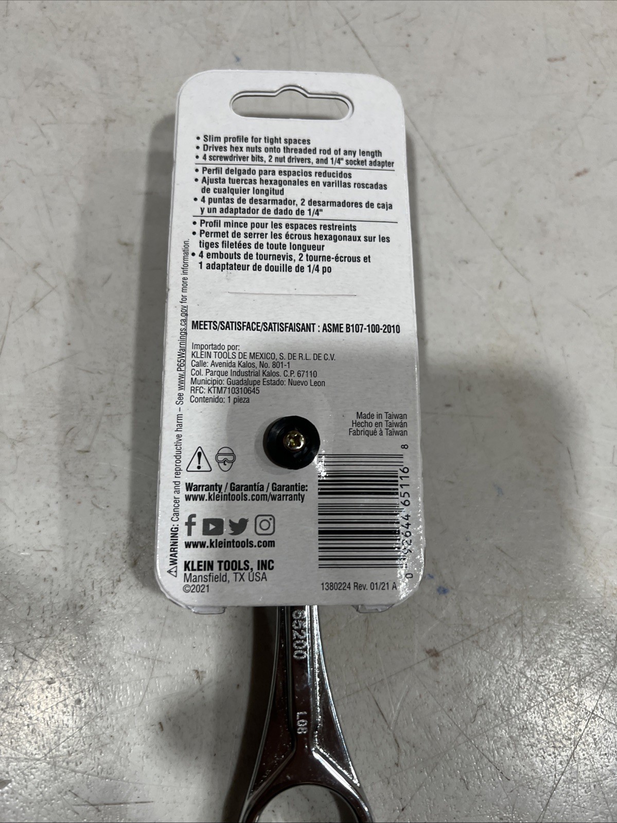 KLEIN TOOLS 65200 Ratchet Set, 5-Piece Mini Set Multi