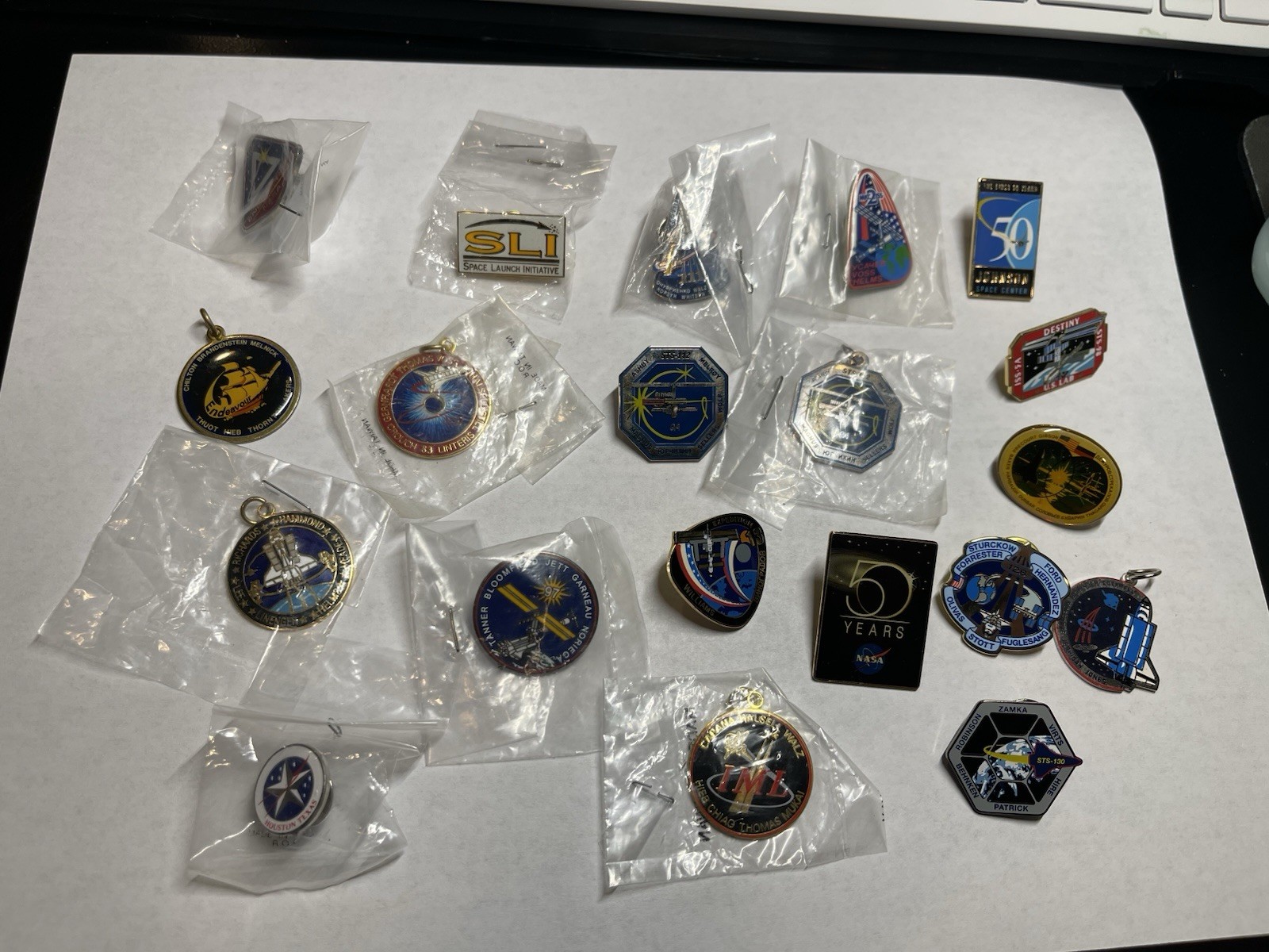 NASA Pin Charm Pendant Lot Of 20