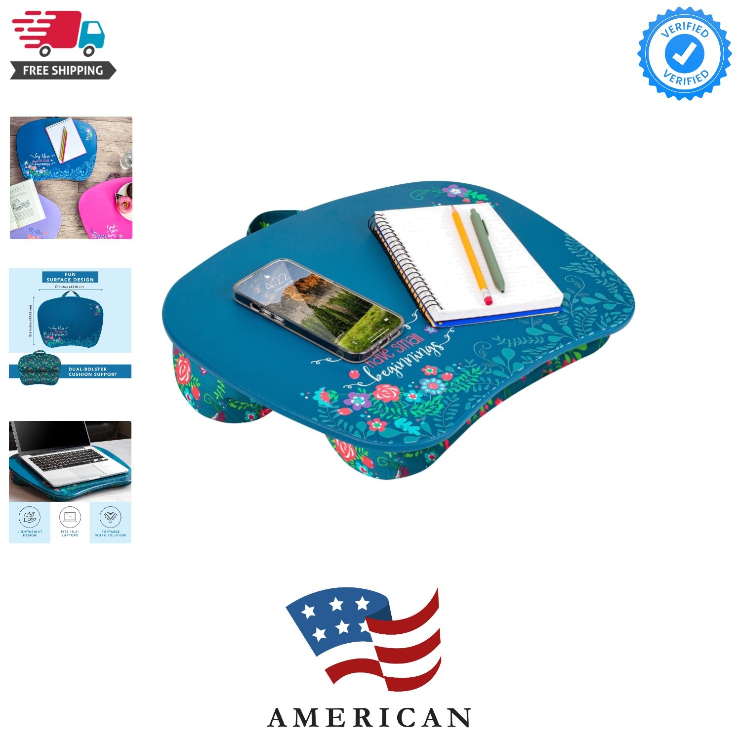 MyStyle Lap Desk – Big Ideas, Fits 15.6” Laptops