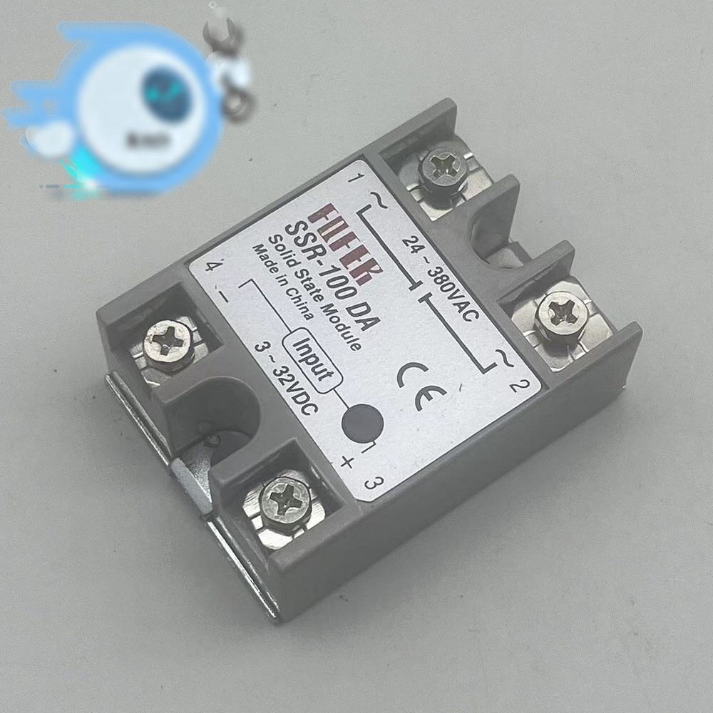 SSR-100 DA Single Phase DC to AC Solid state Relay 3-32VDC 24-380VAC SSR-100DA