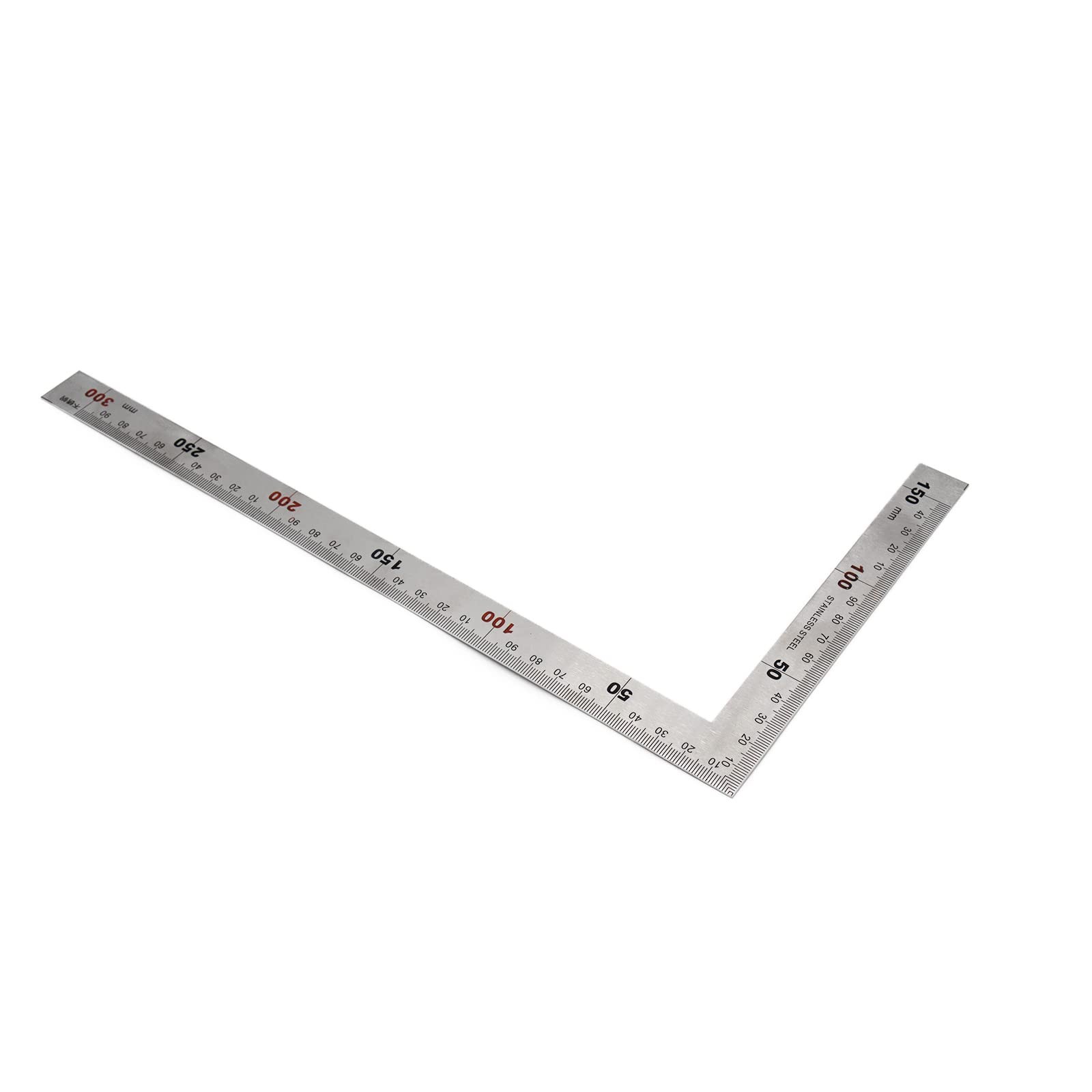 Cheerock L Shaped Ruler 6" x 12" Metal 90 Degree Square Right Clear