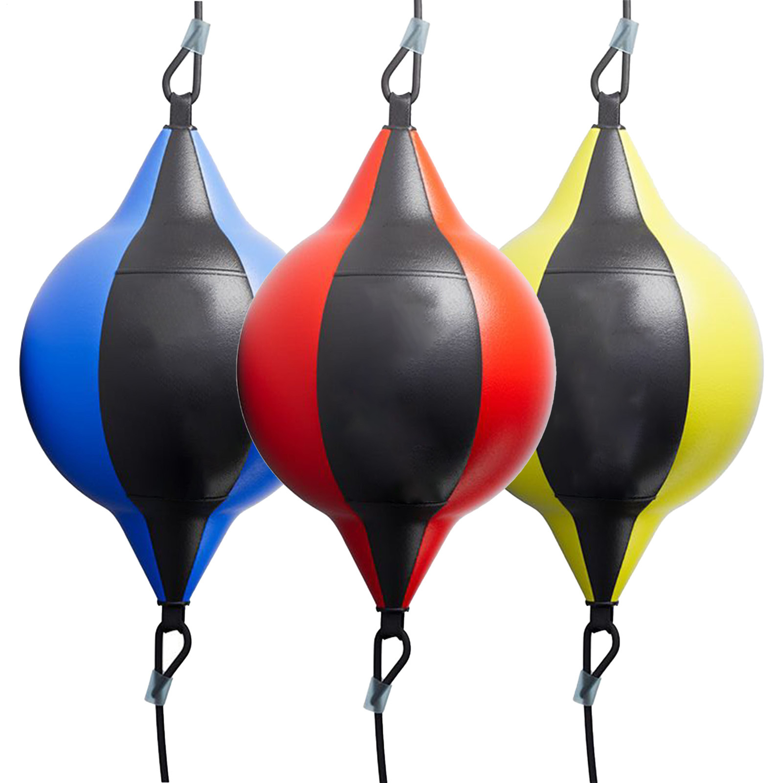 Double End Boxing Speed Ball Leather Punching Bag Kickboxing Training Equipment