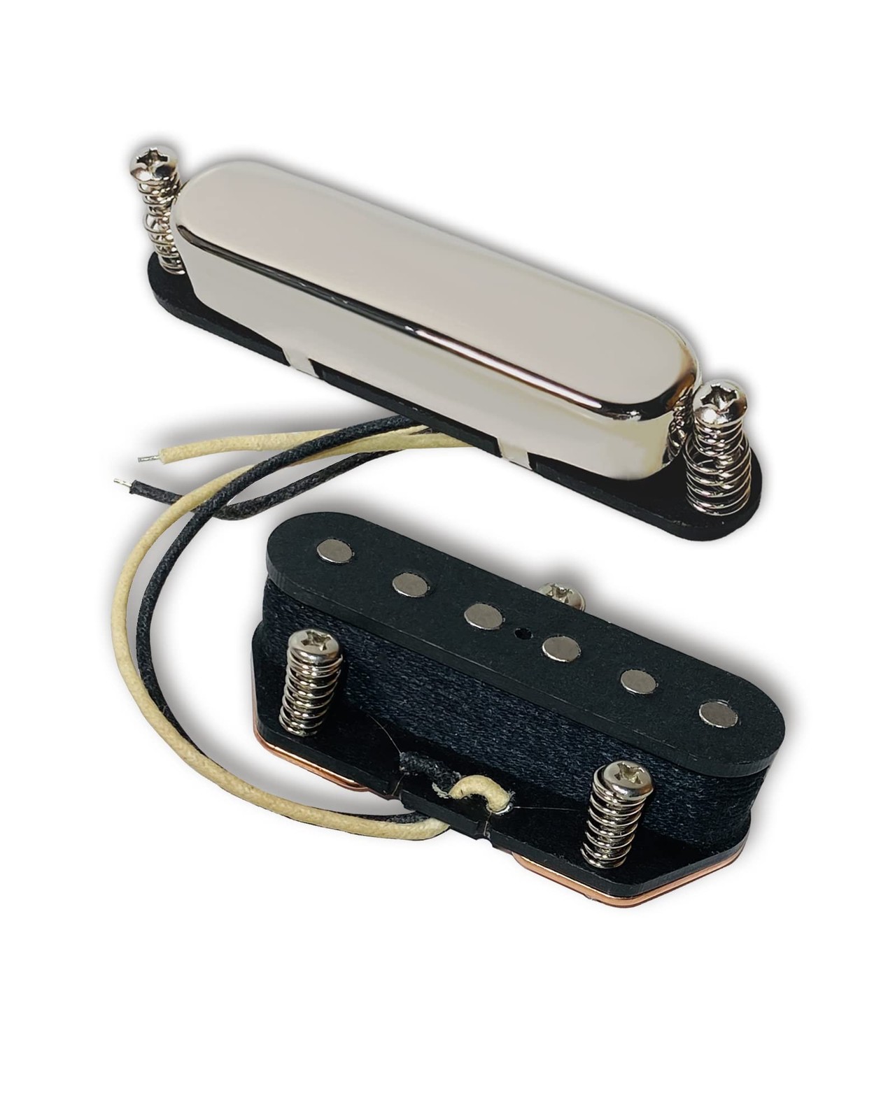 LAMSAM Pickups Set for 6 String Guitars, Single Coil Pick Ups with L1 chrome