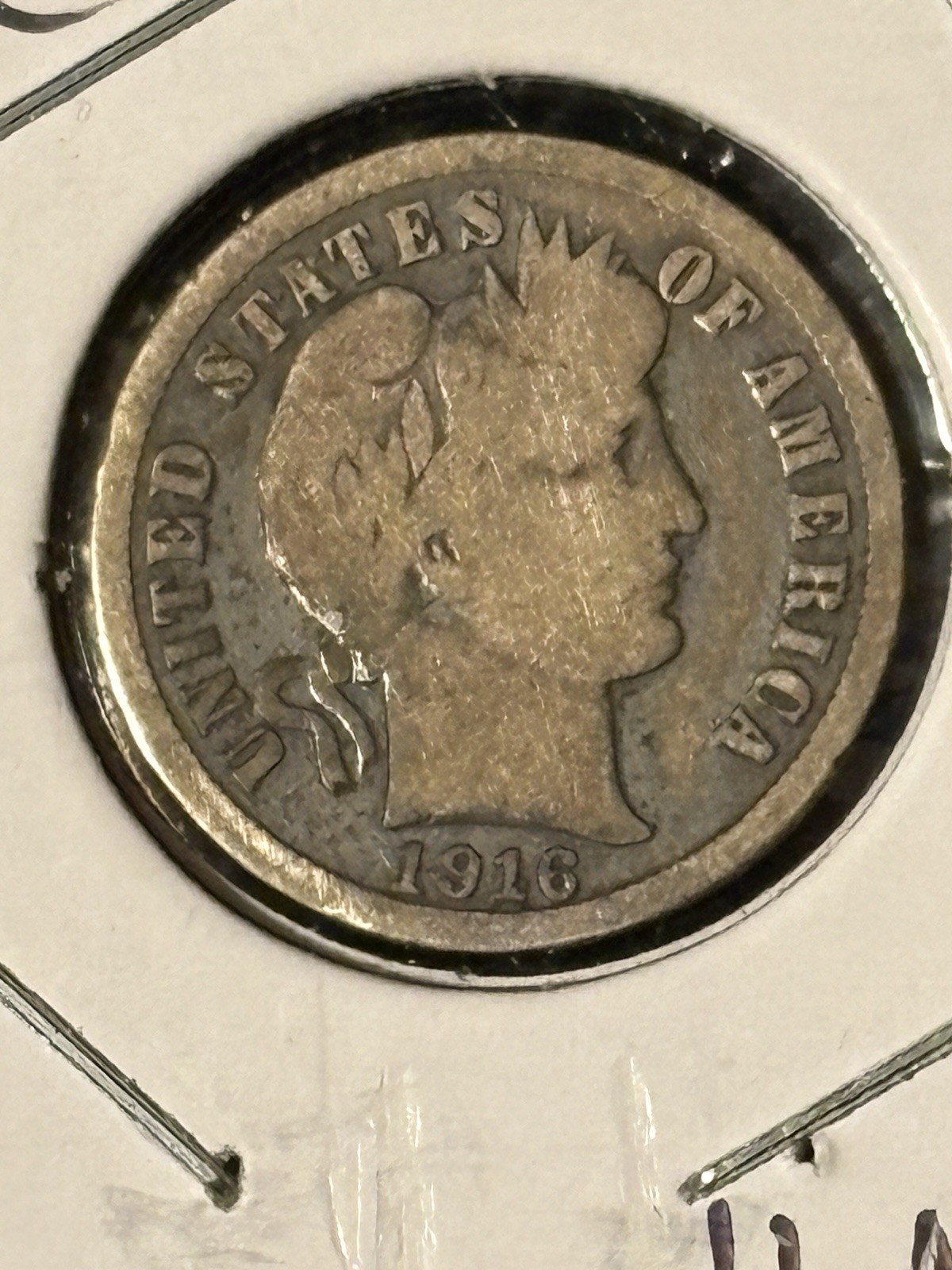 1916 Barber Dime      Item-4A