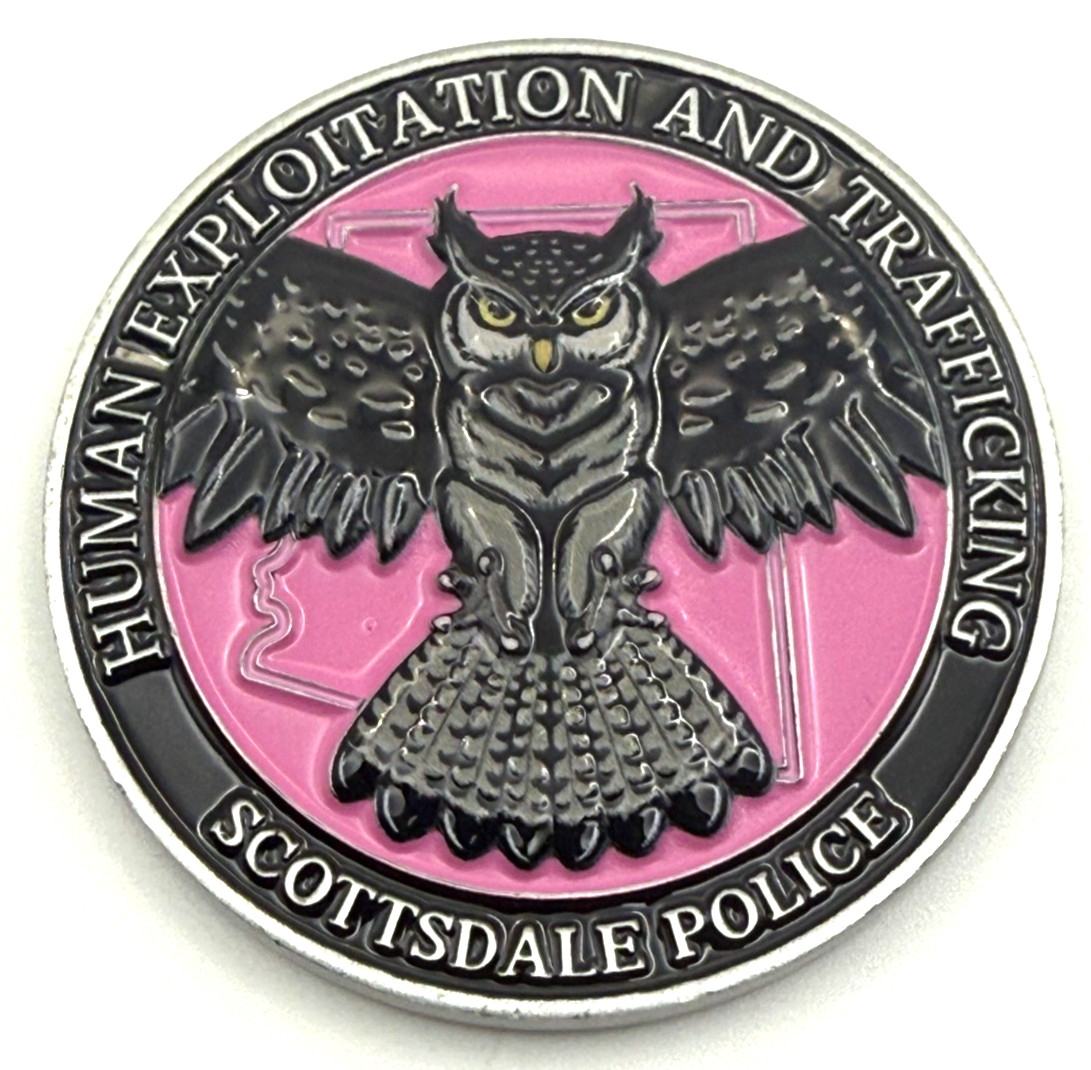 G56 Scottsdale Police Human Trafficking Unit Arizona State Challenge Coin