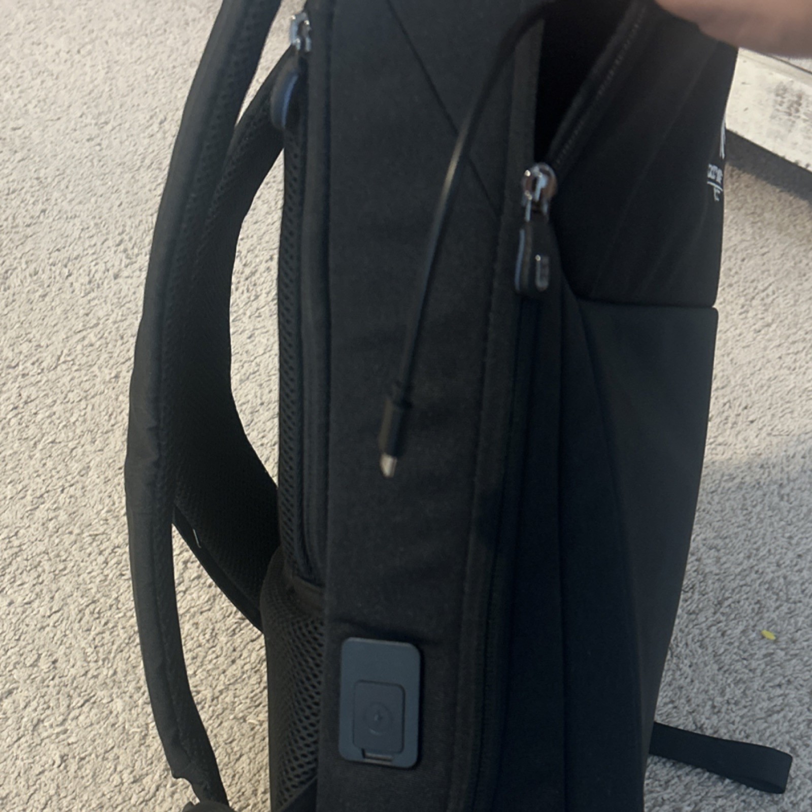 EZRI Black Solid Laptop Backpack Laptop Bag