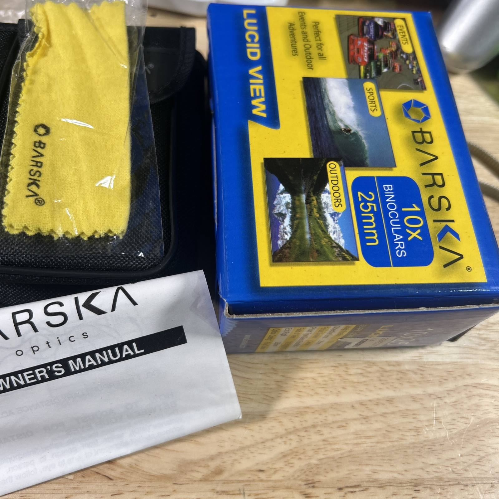 Barska Lucid View 10x 25mm Compact Binocular with Case, AB10110