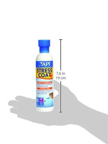 API STRESS COAT Aquarium Water Conditioner 8-Ounce Bottle