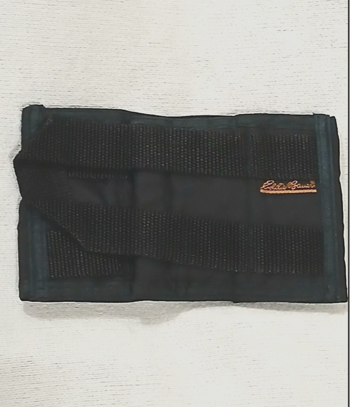 Vintage Eddie Bauer Ski and Pole Holder Black Nylon & Neoprene - Never used!