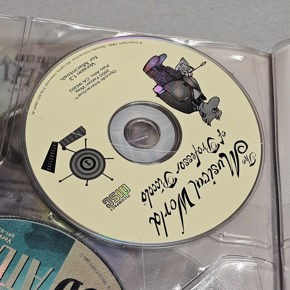 Apple Macintosh Compact Discs CD-ROM Storage Binder Case Vintage