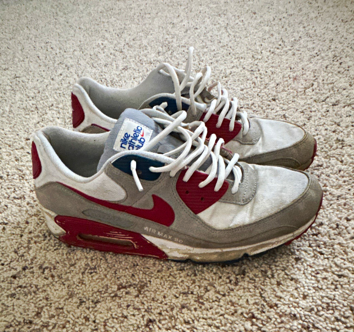 Men’s Nike Athletic Club Air Max 90 | USA Red White & Blue | Size 12