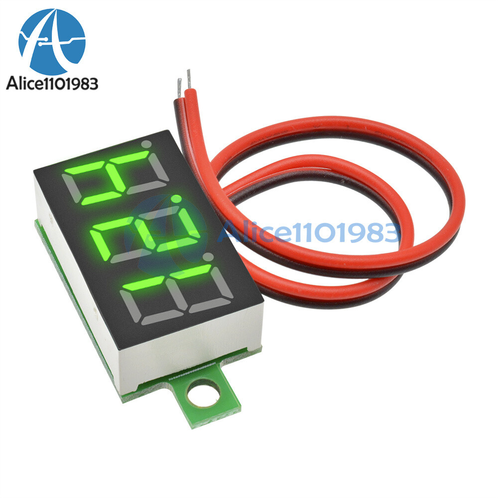 DC 3-30V 0.36 2 Wire LED Digital Panel Volt Meter Voltage Voltmeter Car Motor