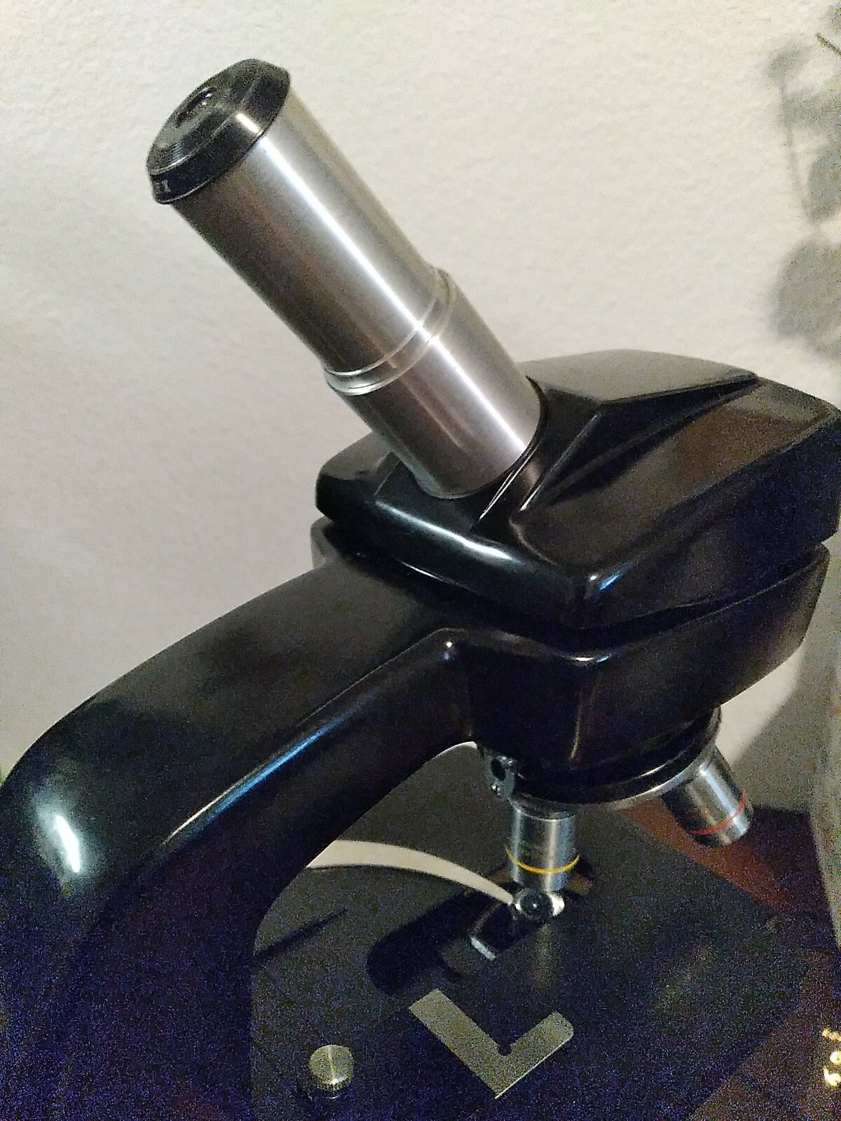 Vintage Bausch & Lomb 3 Objective Microscope – 10x, ,43x, 97x Nice