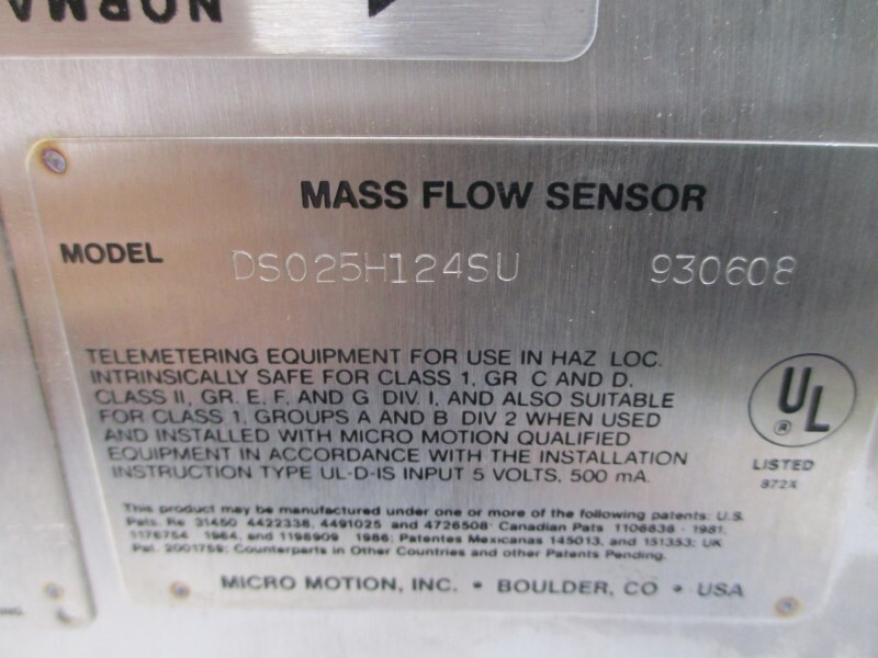 MICRO MOTION DS025H124SU 5V 1900PSI NSNP